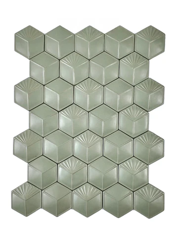 Facet Hexagon Ceramic Tile